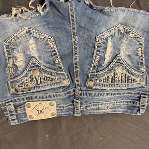 Women's Blue Distressed Jeans